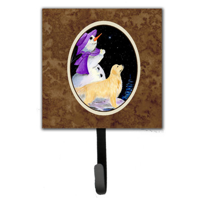 Porte-laisse et crochet pour clé golden retriever