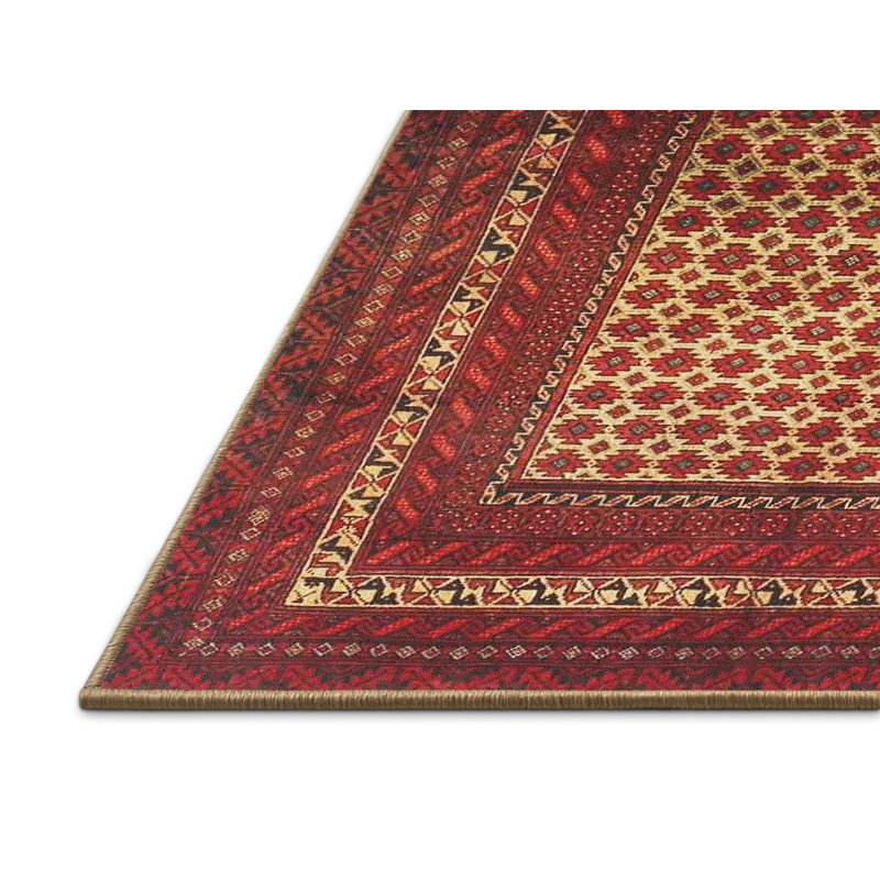 Geometric Indoor Rug, Rectangle 5' x 7'