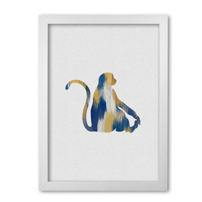Monkey Blue & Yellow - Print