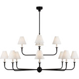 Thomas O'Brien Piaf Grande Two-Tier Chandelier