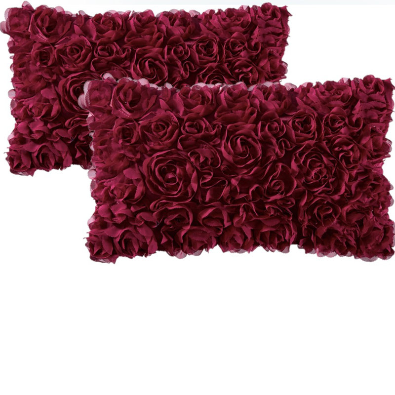 Microsuede Pillow Cover, Wine Red