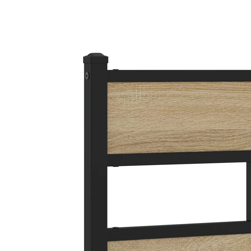 Criselda Bed, Double (4'6), Sonoma Oak