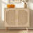 Busard Buffet Sideboard Cabinet with 2 Doors and 4 Compartments for Storage, Accent Cabinet with Solid Wood Feet and Adjustable Shelves-560979481