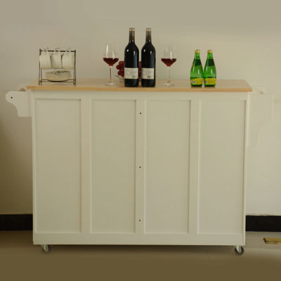 Chariot pour îlot de cuisine avec grand espace de rangement - Organisez votre rangement de rangement