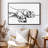 " Linear Paws I Canvas Print "-101456639
