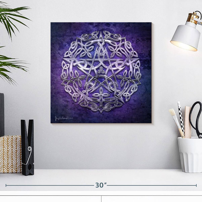 Silver Pentacle, 16" H x 16" W