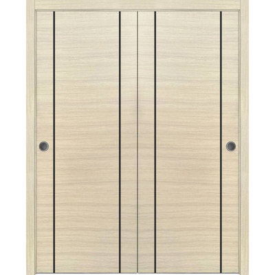 Portes de placard coulissantes en bois massif massif