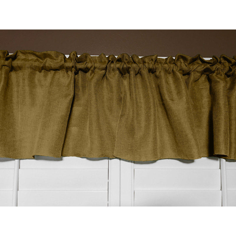 Cantonnière sur mesure l 58 po, L 58 po x L 28 po, Or foncé