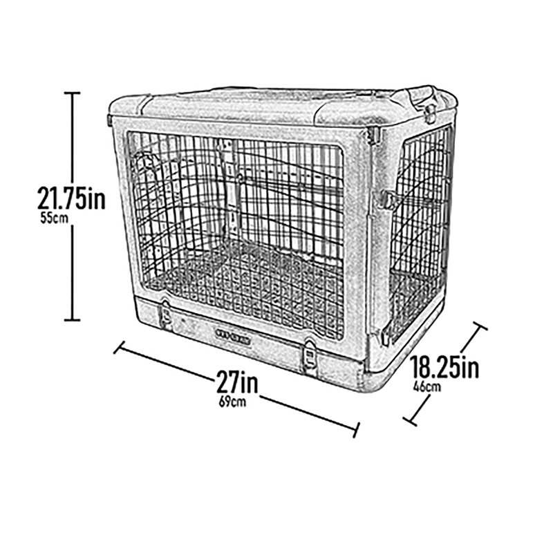 Pet Crate, 21.75" H x 18.25" W x 27" D