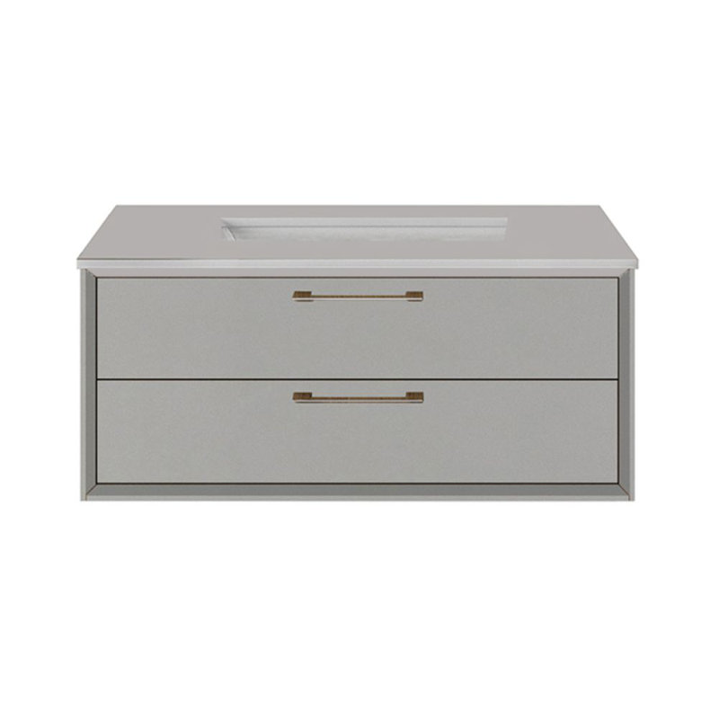 Gemelli 30'' W Single Stone Vanity Top, Polished White