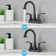 2-handle Bathroom Faucet with Drain Assembly