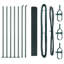 Vidaxl Fence With Posts Steel-116798104-116798105