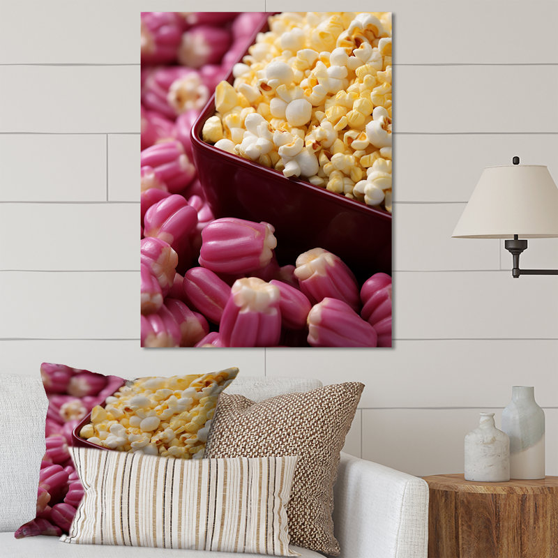 Écran Popcorn Elegance III - Art mural en métal Popcorn, H 20 po x l 12 po x P 1 po