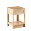 Table d'appoint moderne 16,16 po avec tiroir - Style naturel pour le salon. Corps, apparence tissée à la mode, maison porteuse de 120 lb. Ornement,-773735313