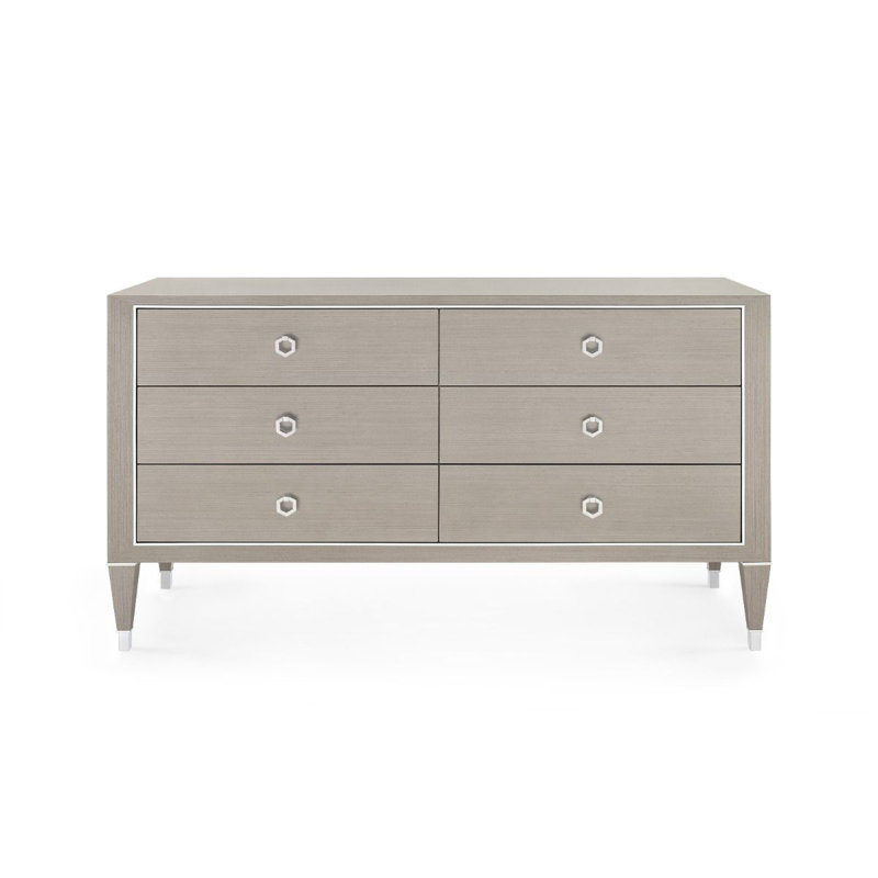 Morris 6 - Drawer Dresser, Taupe Gray