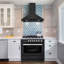 Cosmo 36 po Nebula Collection Cuisinière à gaz, 5 brûleurs, four à convection rapide, grilles en fonte en noir mat