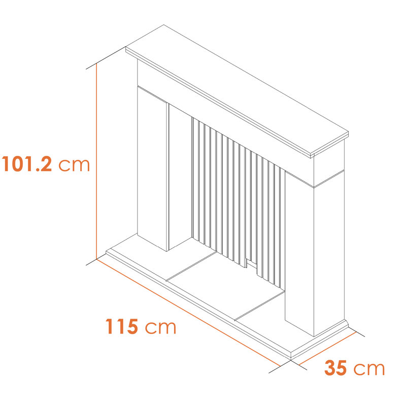 Adam 115 cm W Electric Stove