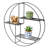 Shellenbarger 3 Piece Circle Metal Accent Shelf