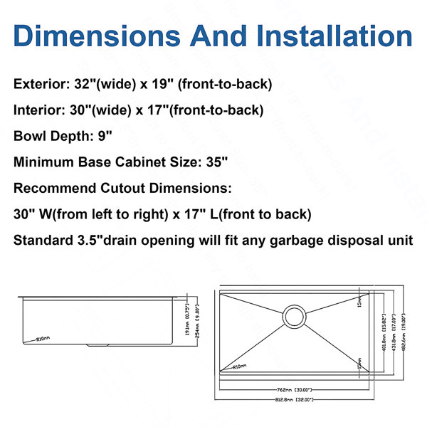 Dimensions du produit
