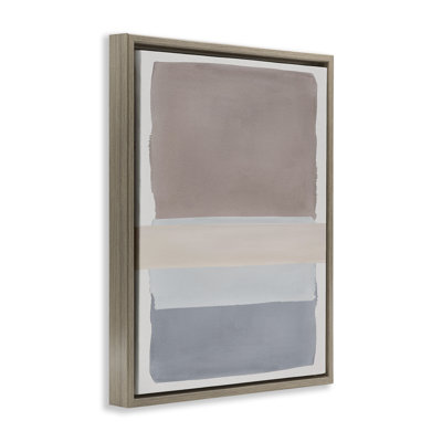 Fun with Blues & Browns Floating Frame, design by Nina Jacobs