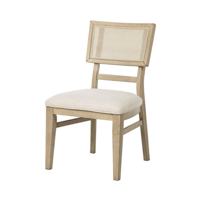 Chaise d'appoint de bord de mer l 21,15 po, chêne beige