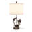 Claverton 27'' Turtle Coastal Seaside Table Lamp 3-Way Switch - Linen Shade