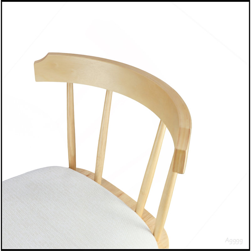 Ensemble de 4 tabourets de comptoir rembourrés en bois Olivia, 4
