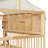 Full Size House Bed with 2 Large Drawers, Side Bookshelf, and LED Strip for Kids' Cozy Hideaway-803586012
