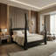 Patras Solid Wood Four Poster Bed-1653003123