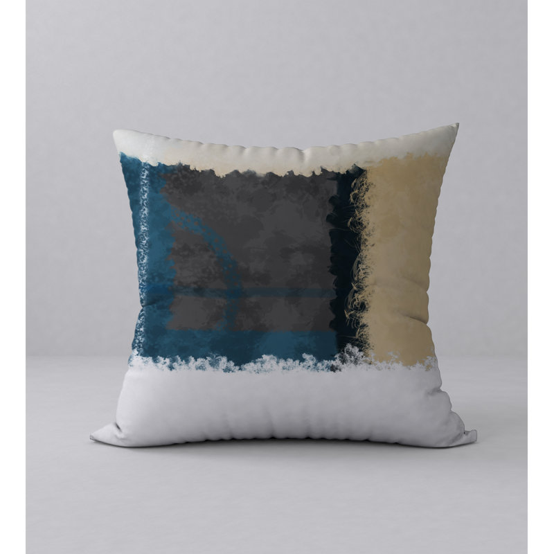 Housse de coussin décorative carrée en forme de coussin et insert, 18" x 18"