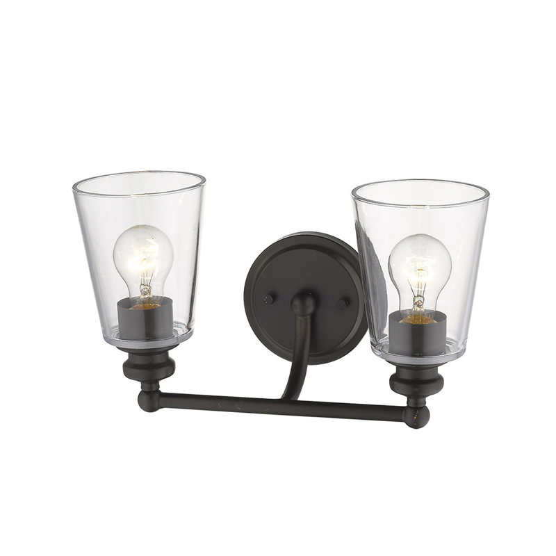 Éclairage pour meuble-lavabo 2 lumières Hogue, Bronze huilé