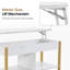 Table basse à plateau relevable de 41,3 po avec 2 paniers en rotin pliables, roues verrouillables-1165036120