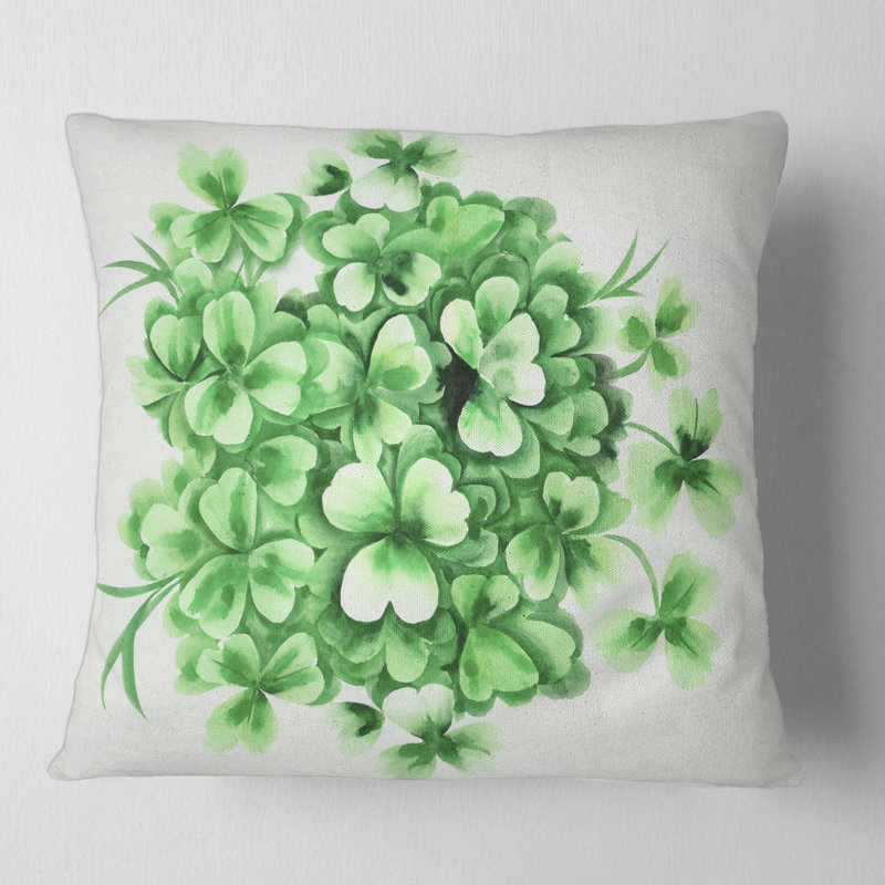 Floral Throw Pillow, 18" x 18"