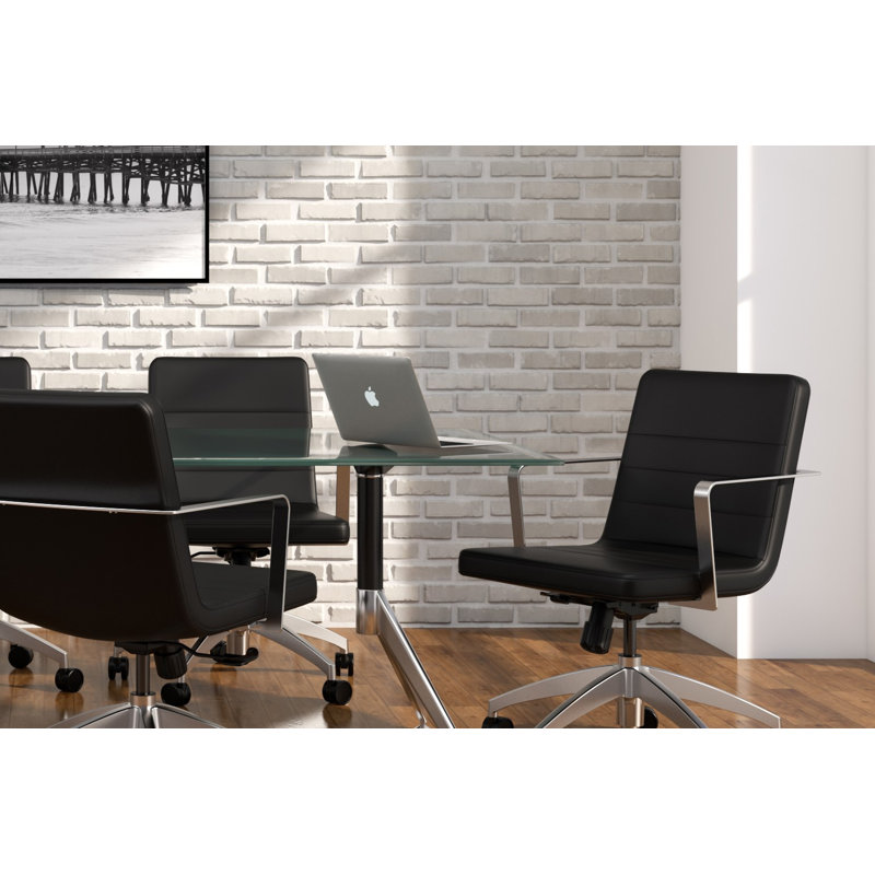 Neo Lite Ergonomic Synchro Tilt Task Chair from 9to5 Seating, White, Black