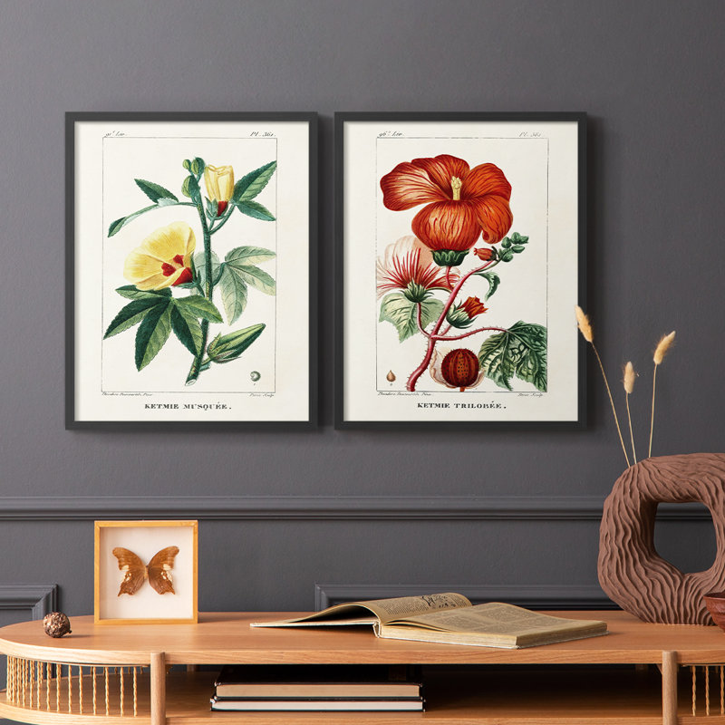 «Turpin Tropical Botanicals VI», reproduction encadrée de qualité supérieure - prête à être accrochée - aucun clou requis - aucun clou requis