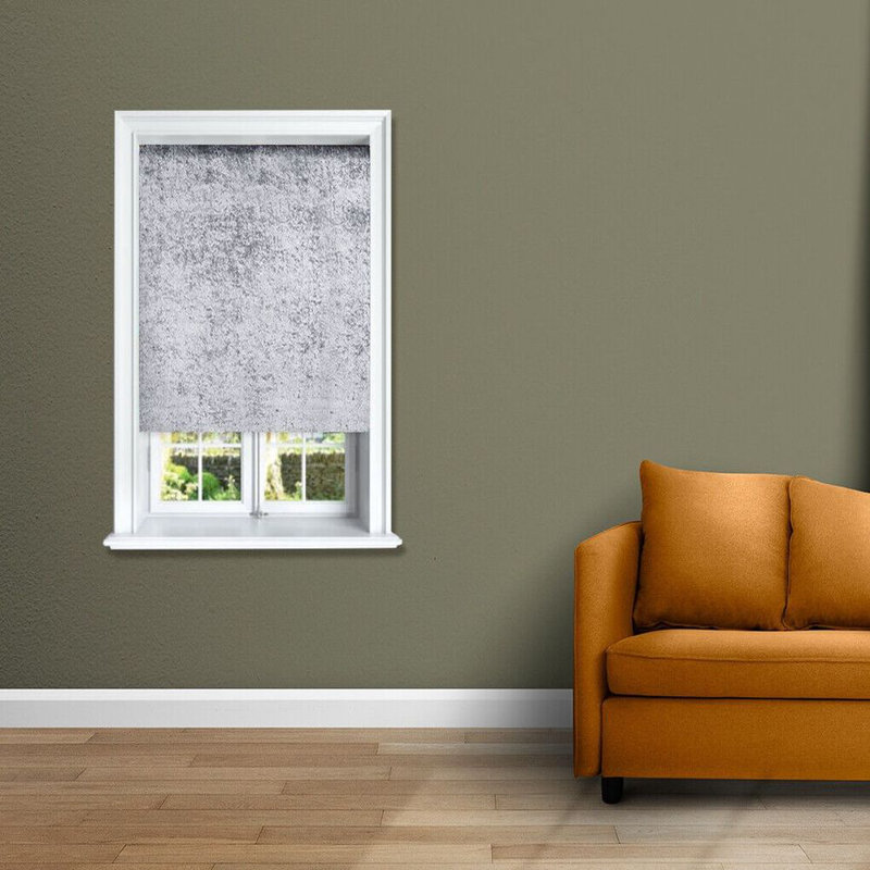 Roller Blind, 120cm W x 165cm L, Grey