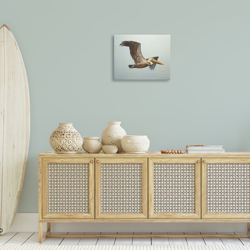 «Brown Pelican in Flight» par D. Rust, H 16 po x l 20 po
