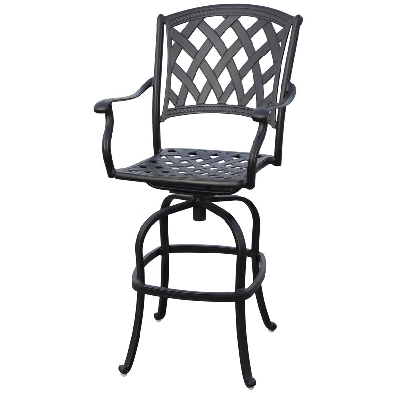 Tabouret de bar avec coussin Campton, 29"