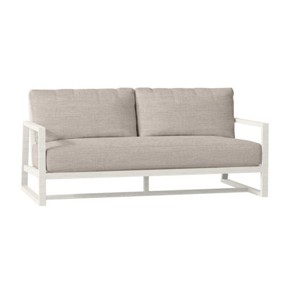 Avondale Aluminum Loveseat - Chalk