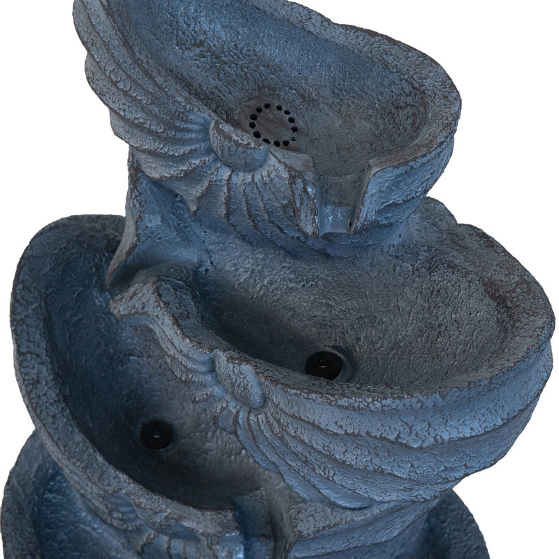 Fontaine décorative à 4 niveaux 13,4 x 9,4 x 21,5 po Nautilus
