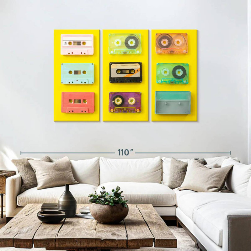Abarca Cassette Tape Recorders, 48" H x 74" W