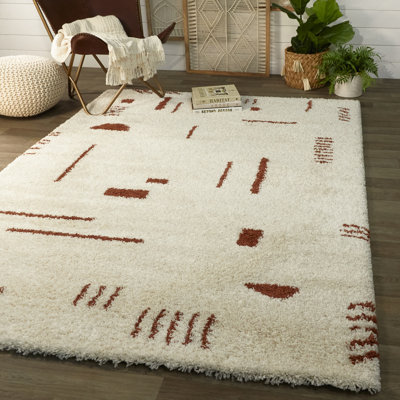 Geometric Shaggy Area Rug