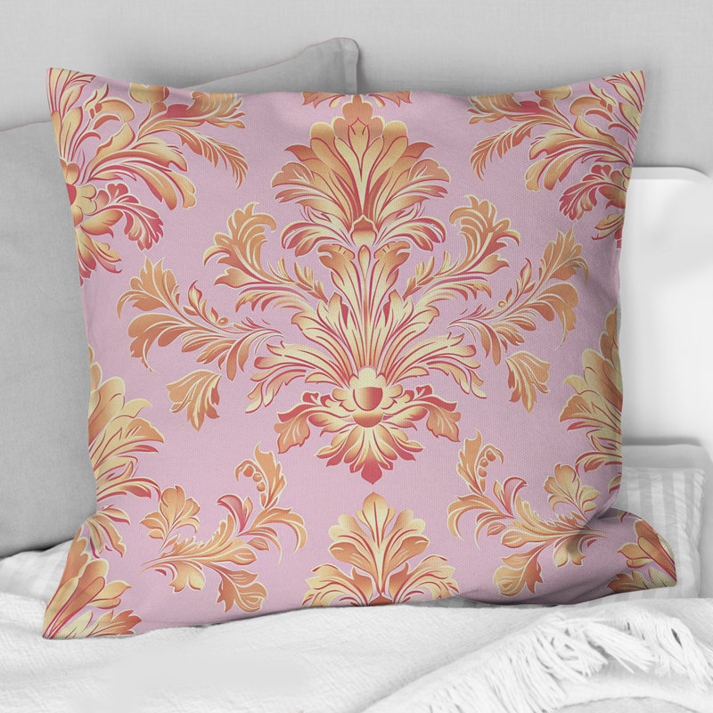 Coussin décoratif Damask Enchantment II - Glam, H 16 po x l 16 po