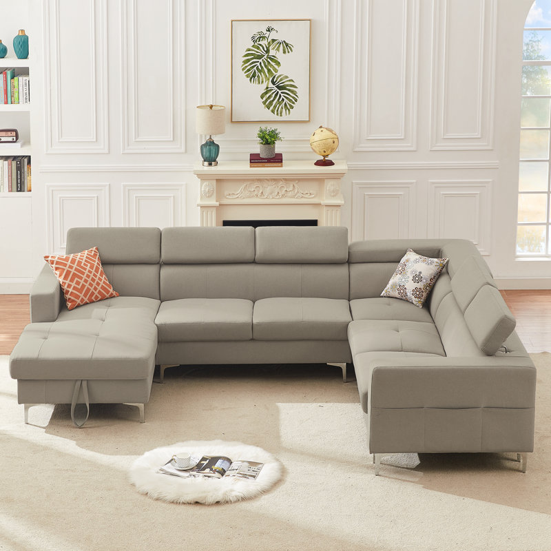 Canapé modulaire rembourré 4 pièces Kashika
