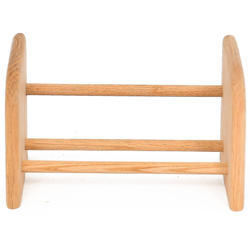 Dowel-Style Wooden CD Rack - 04 Series, Unfinished, 7.25" H x 12.25" W x 7.25" D