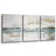 Paysage minimaliste «Œuvre abstraite grunge vert-gris, images murales industrielles modernes et chics, impression sur toile encadrée, 3 pièces-134966909-94434189-119461110