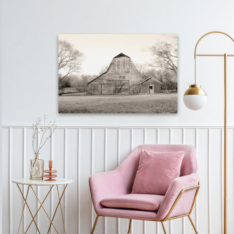 Grange dans le Heartland Bw, bâtiment de grange contemporain noir, noir et blanc gris, H 36 po x l 24 po