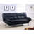 Twin 73'' Faux Leather Tight Back Convertible Sofa-9436495