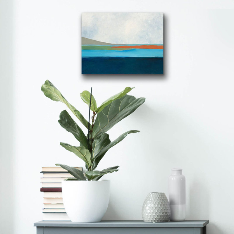 «Layered Earth 4» par Jan Weiss, art mural en verre acrylique, H 12 po x l 16 po x P 0,13 po