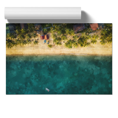The Fishing Boat Painting - Frameless Print